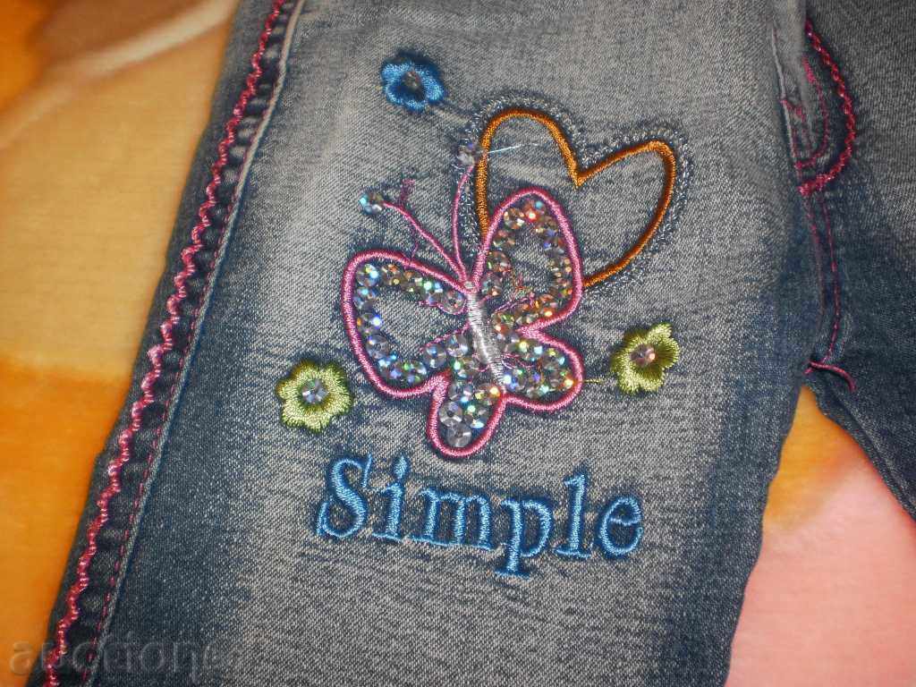Auction Baby jeans for a girl of 1 year, new Auction Baby jeans for a girl of 1 year, new