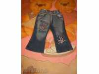 Baby jeans for a girl of 1 year, new