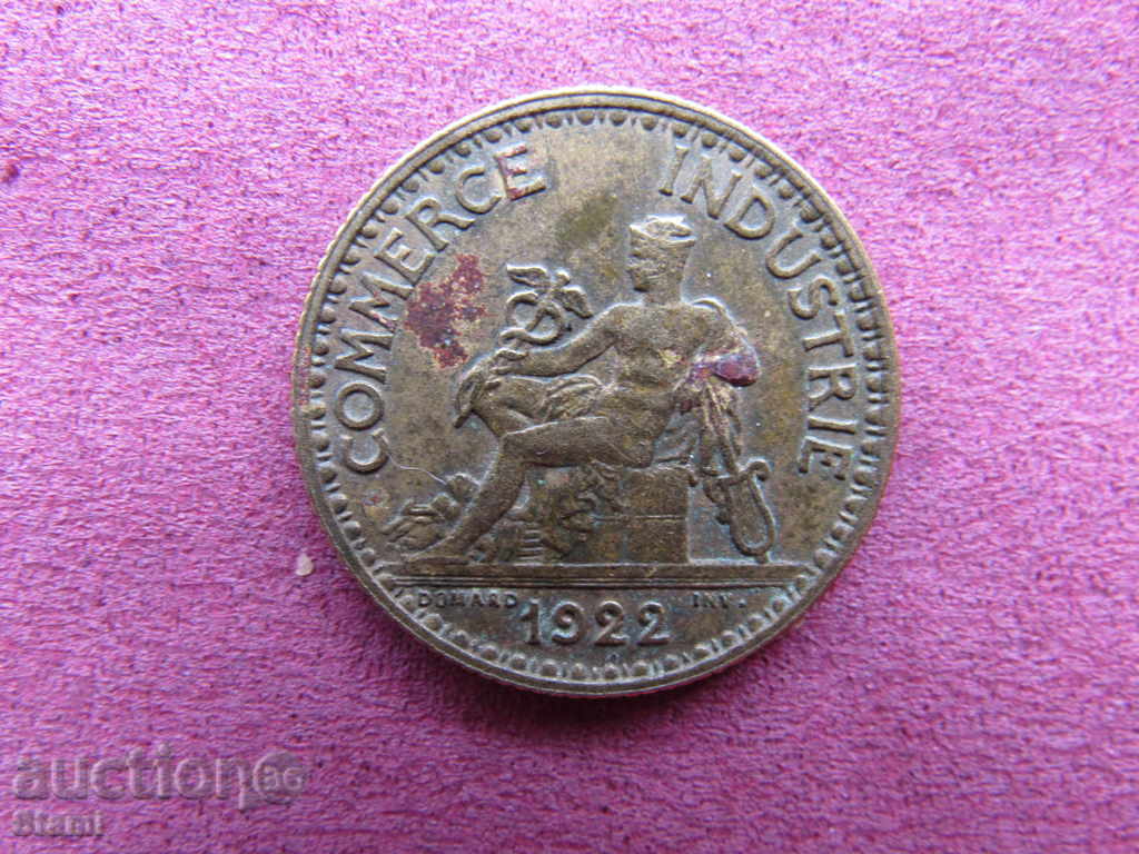 Delivery of France - 1 franc BON POUR COMMERCE INDUSTRIE, 1922 - 325m Delivery of France - 1 franc BON POUR COMMERCE INDUSTRIE, 1922 - 325m