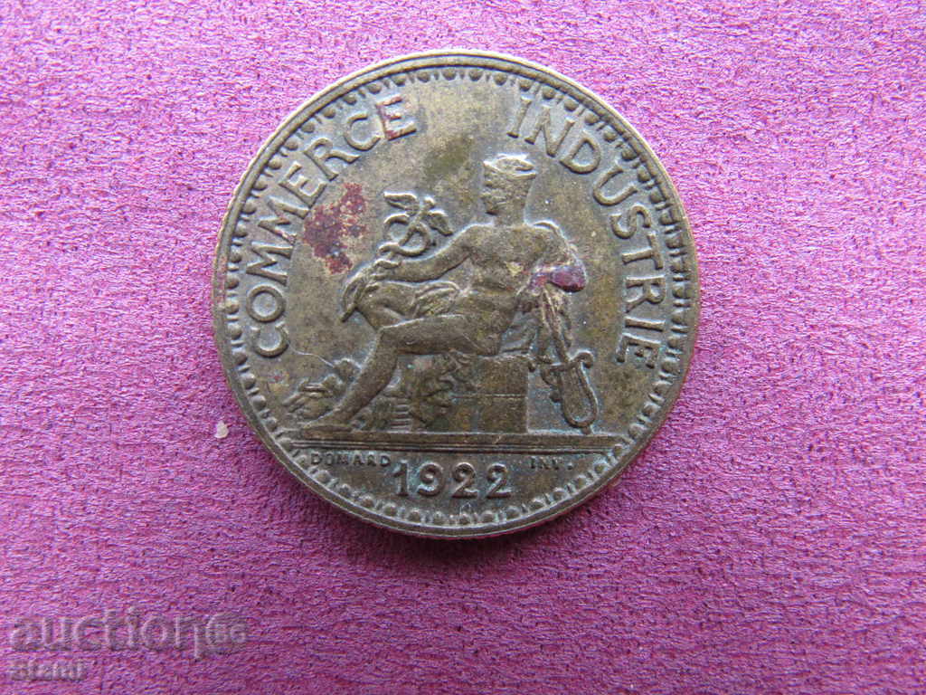 France - 1 franc BON POUR COMMERCE INDUSTRIE, 1922 - 325m - 5 France - 1 franc BON POUR COMMERCE INDUSTRIE, 1922 - 325m - 5