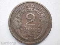 Franța - 2 franci în 1937 - 29L