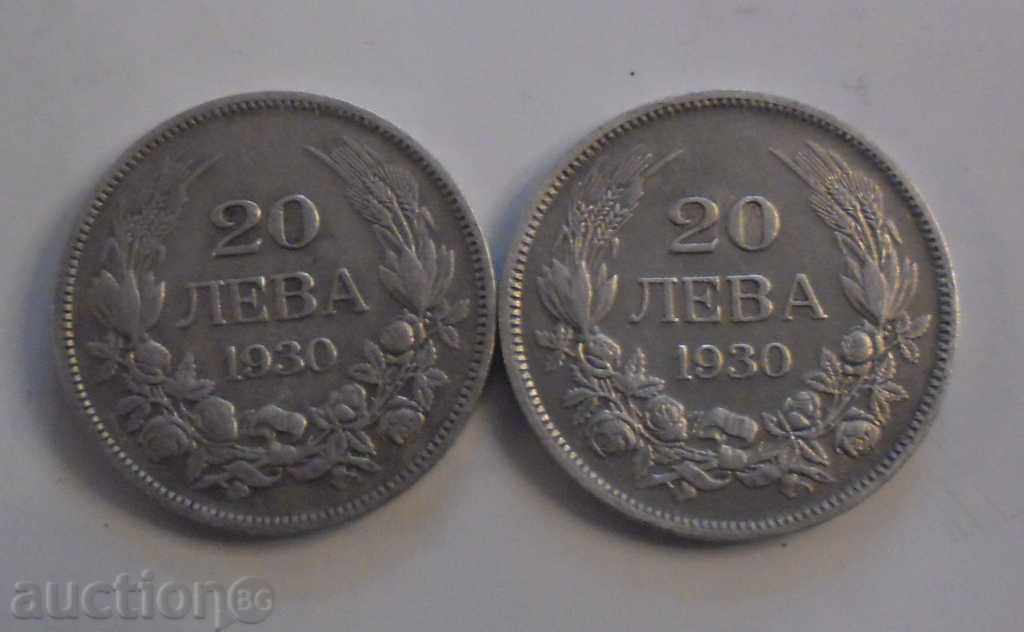 2 X 20 EURO 1930 D