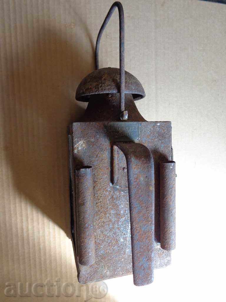Old metal lantern, lamp, projector with price 75.00 BGN | € 38.35 Old metal lantern, lamp, projector with price 75.00 BGN | € 38.35