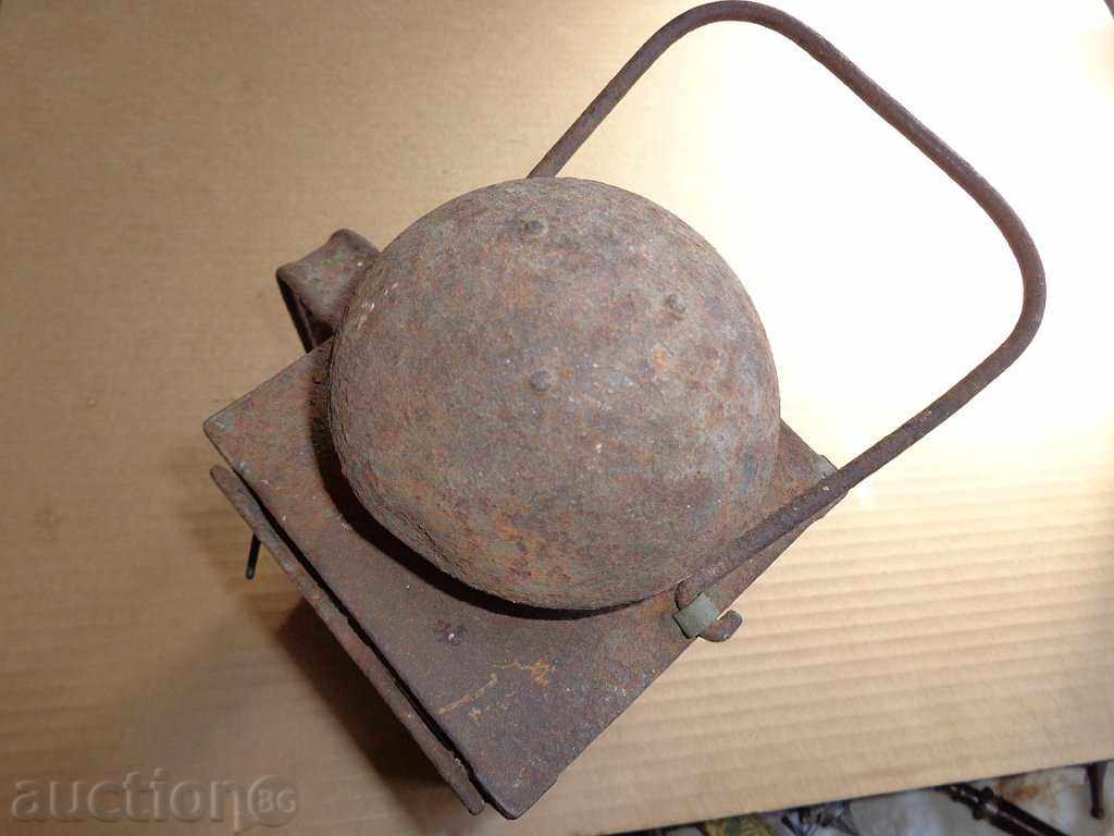 Auction Old metal lantern, lamp, projector Auction Old metal lantern, lamp, projector