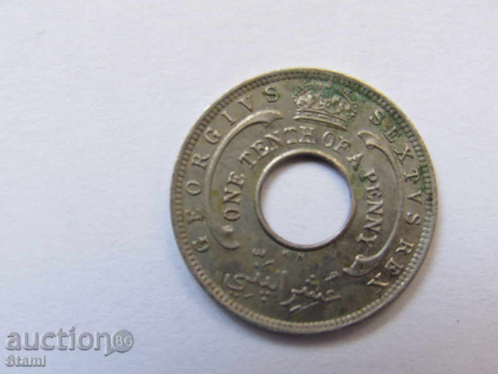 Auction  British West Africa - 1/10 penny, 1950 - 131 D