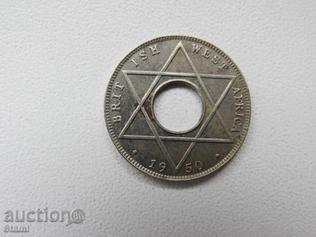Africa de Vest britanic - 1/10 penny 1950 tip KN, 201 D