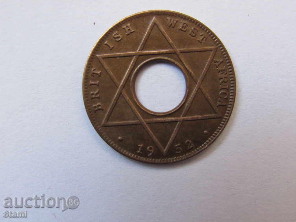 British West Africa - 1/10 pennies, 1952 - rare, 130D - 6 British West Africa - 1/10 pennies, 1952 - rare, 130D - 6