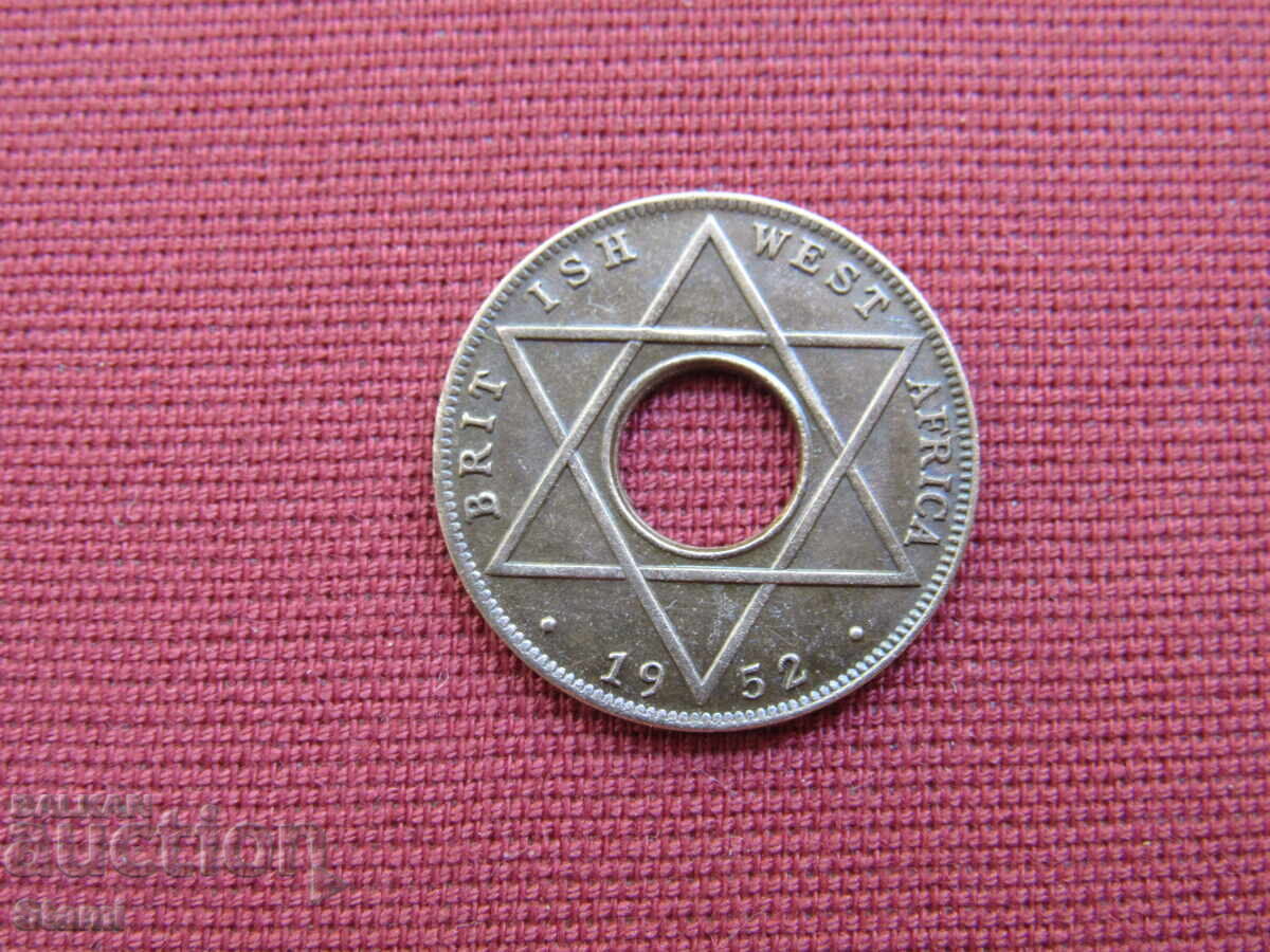 British West Africa - 1/10 pennies, 1952 - rare, 130D British West Africa - 1/10 pennies, 1952 - rare, 130D