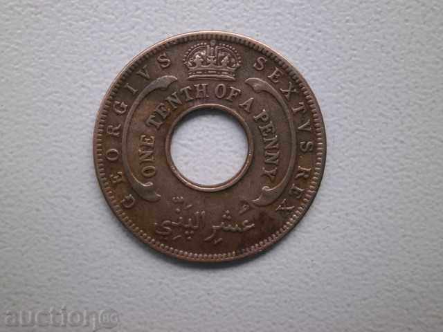 Delivery of British West Africa - 1/10 penny, 1952 - 45L Delivery of British West Africa - 1/10 penny, 1952 - 45L