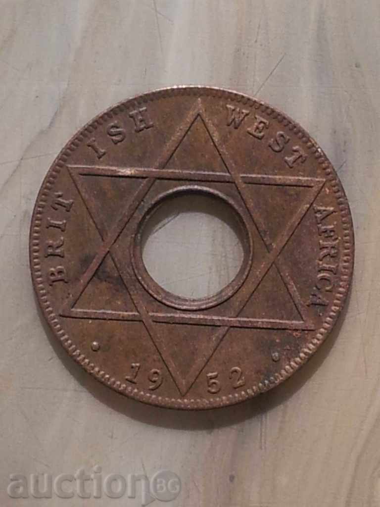 Британска Западна Африка - 1/10 пени, 1952 г. - 314m, рядка