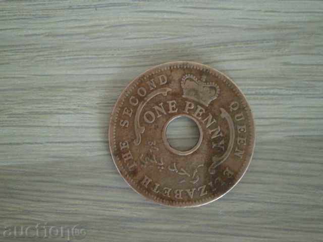 Nigerian Federation - 1 penny, 1959 - 1L with price 12.00 BGN | € 6.14 Nigerian Federation - 1 penny, 1959 - 1L with price 12.00 BGN | € 6.14