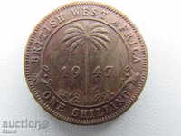 1 shilling - British West Africa, series, 1947 - 150 D