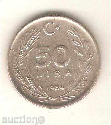 Turcia + 50 liras în 1984