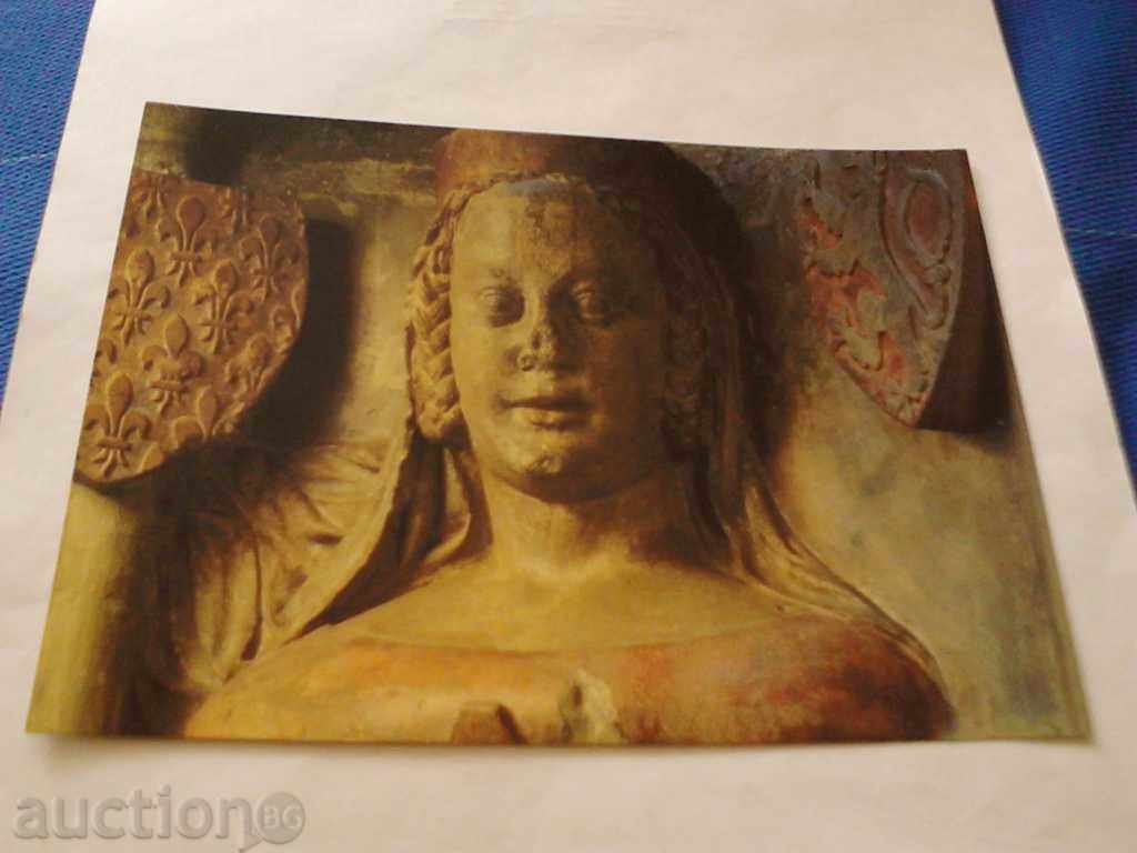 Postcard Fragment of a statue