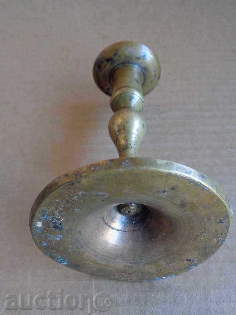 An old brass candlestick with price 47.00 BGN | € 24.03