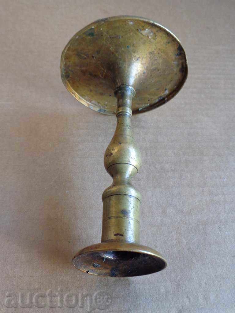 An old brass candlestick - 5