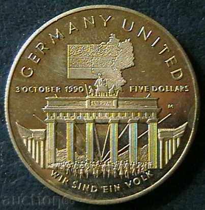 5 δολάρια 1990, Νησιά Μάρσαλ