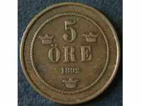 5 оре 1892, Швеция