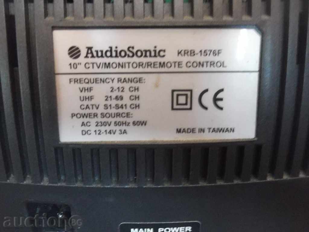 Auction No * 1414 Small Color TV AudioSonic -10 inches Auction No * 1414 Small Color TV AudioSonic -10 inches