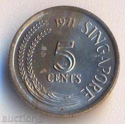Singapore 5 cents 1971 year with price € 1.12 | 2.19 BGN