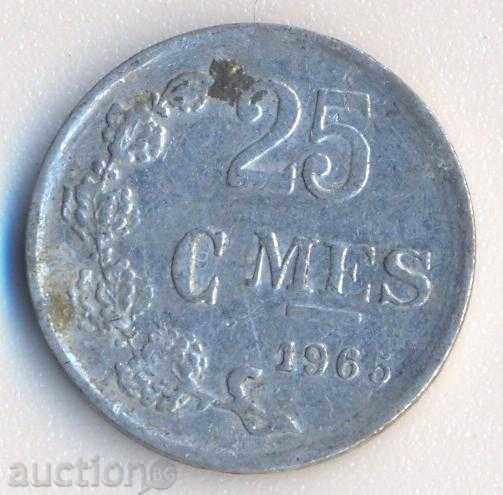 Luxembourg 25 centimeters 1965