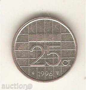 +Холандия  25 цента    1996 г.