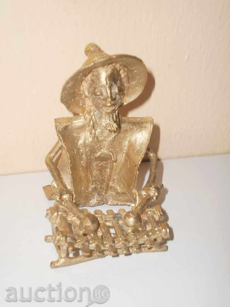 figura de bronz de muzician marimba-serie - 7