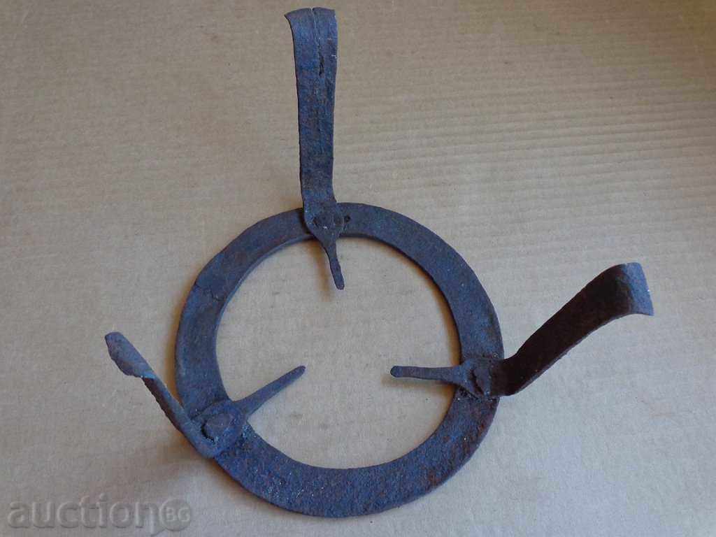 Auction An old forged sack, fireplace, grill, wrought iron Auction An old forged sack, fireplace, grill, wrought iron