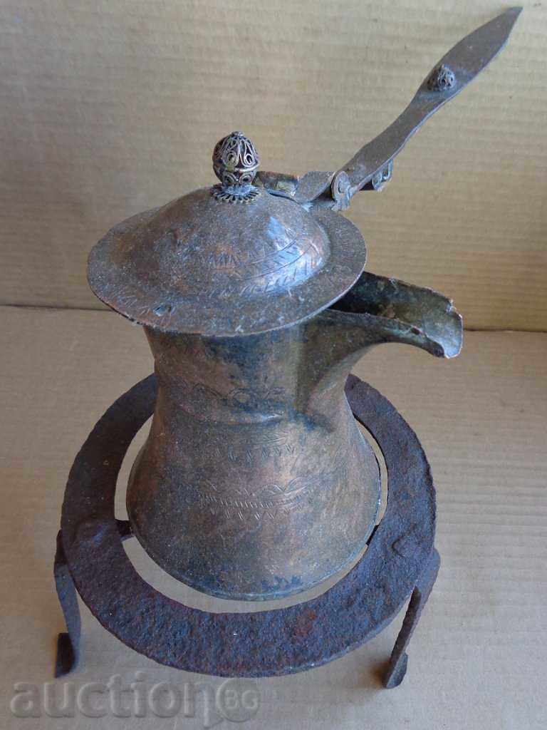 An old forged sack, fireplace, grill, wrought iron - 6 An old forged sack, fireplace, grill, wrought iron - 6