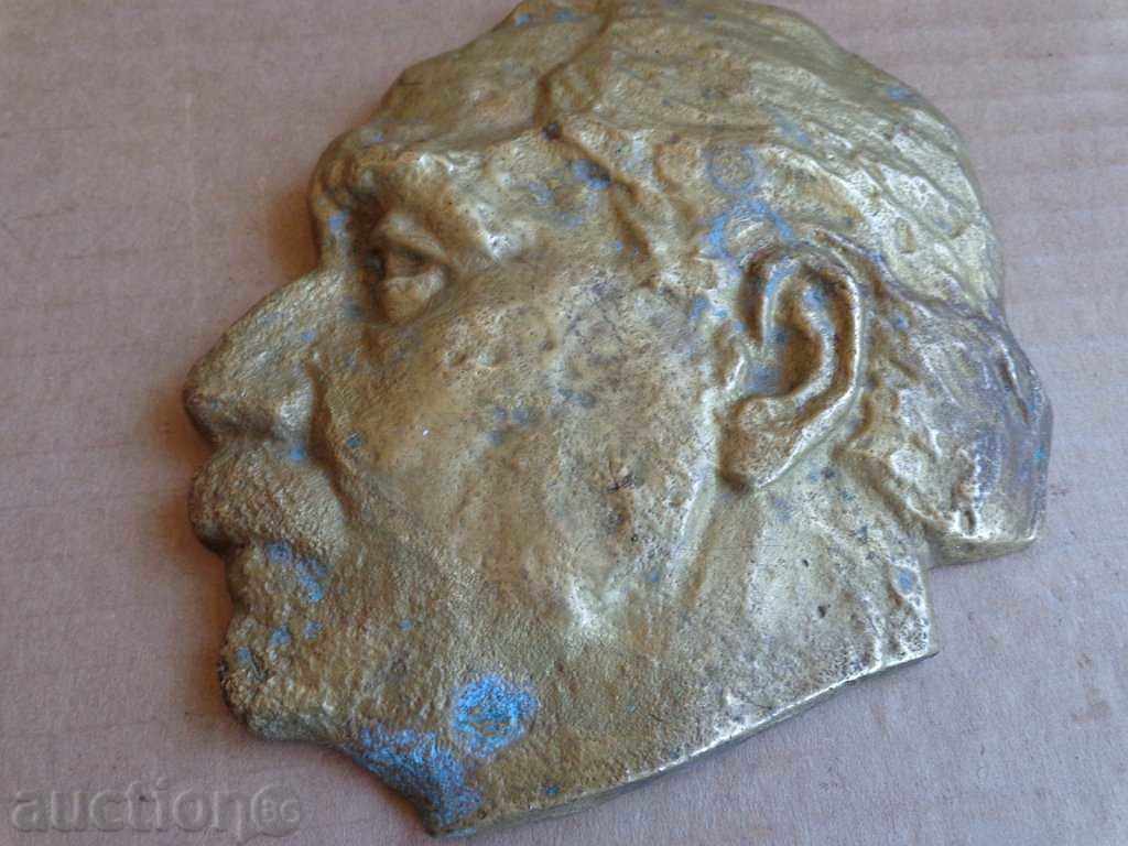 Бронзов барелеф на Георги Димитров фигура НРБ 60-те год Бронзов барелеф на Георги Димитров фигура НРБ 60-те год