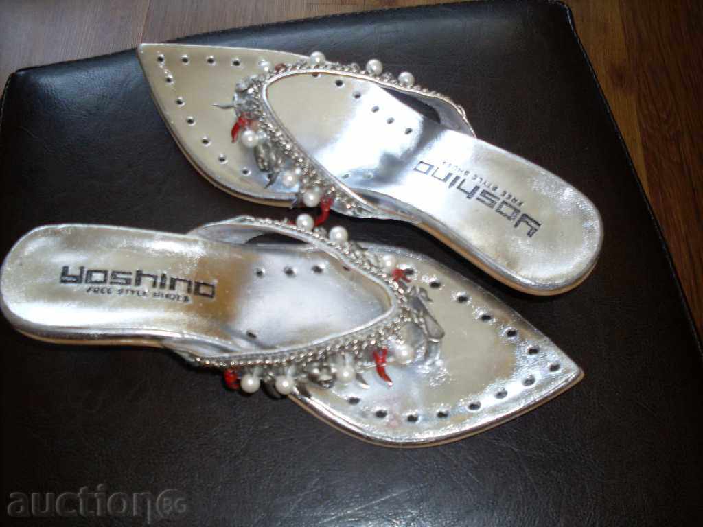 Livrarea Numărul de argint papuci de casă 36