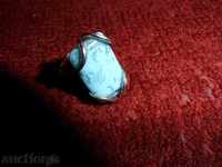 RING with blue stone
