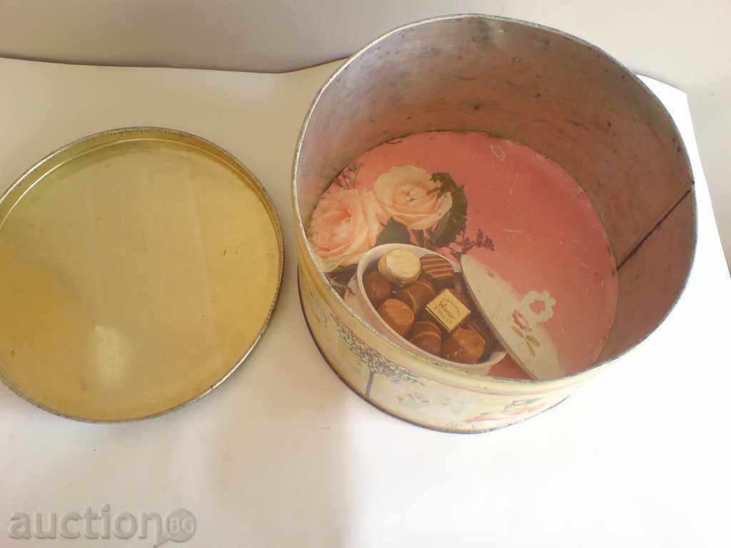 an old metal box of candy - 5