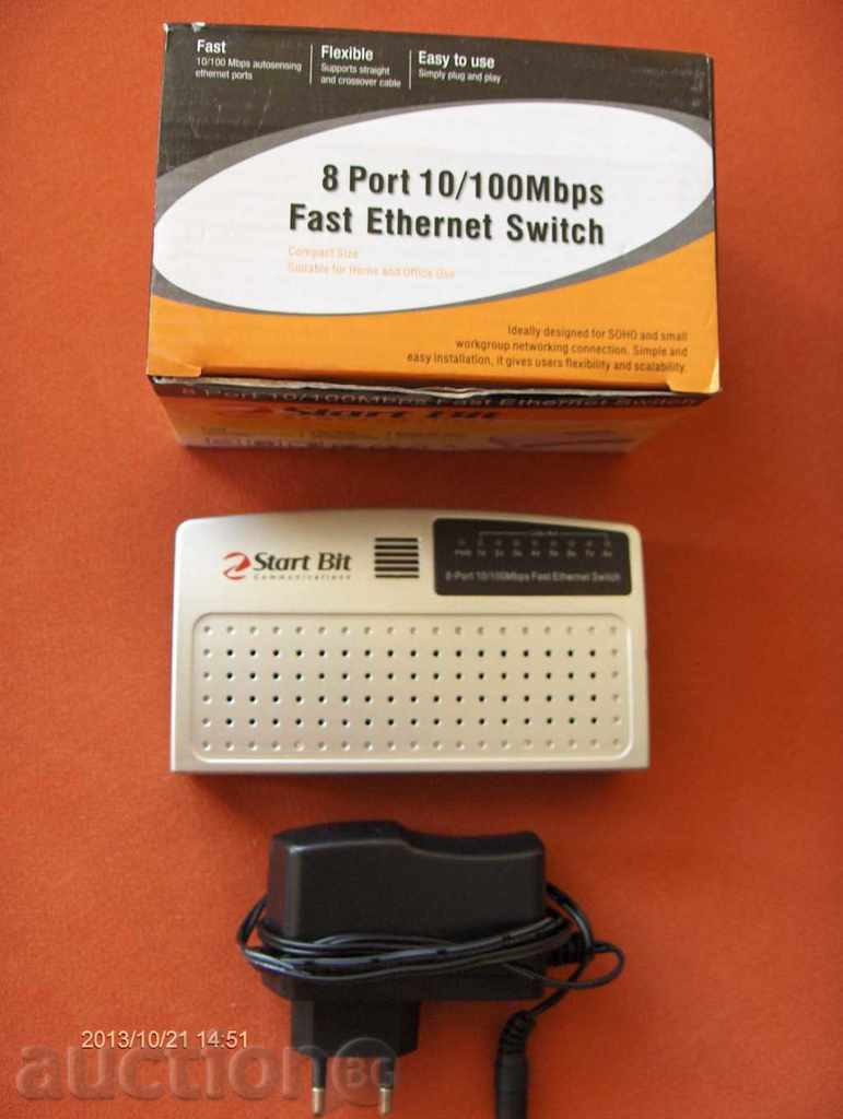 *$*Y*$* SWITCH 8 PORT 10/100 Mbps SWITCH "START BIT" *$*Y*$* with price 9.00 BGN | € 4.60 *$*Y*$* SWITCH 8 PORT 10/100 Mbps SWITCH "START BIT" *$*Y*$* with price 9.00 BGN | € 4.60