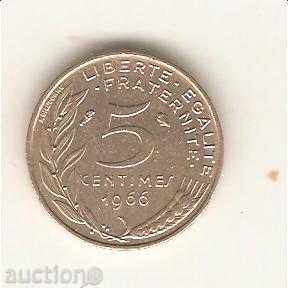 + Γαλλία 5 centimes 1966