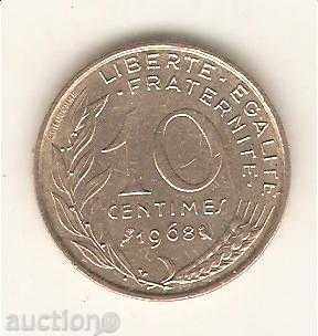 + Γαλλία 10 centimes 1968