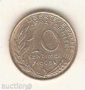 + France 10 centime 1968