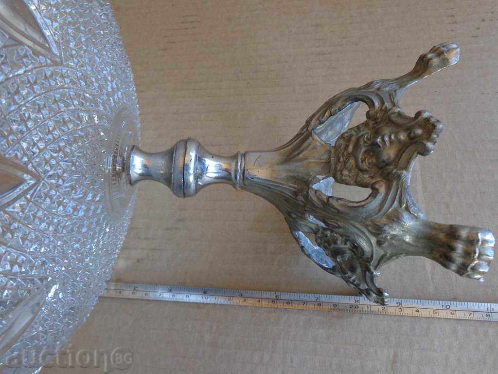 Auction Old fruit, bonbonniere, metal and glass Auction Old fruit, bonbonniere, metal and glass