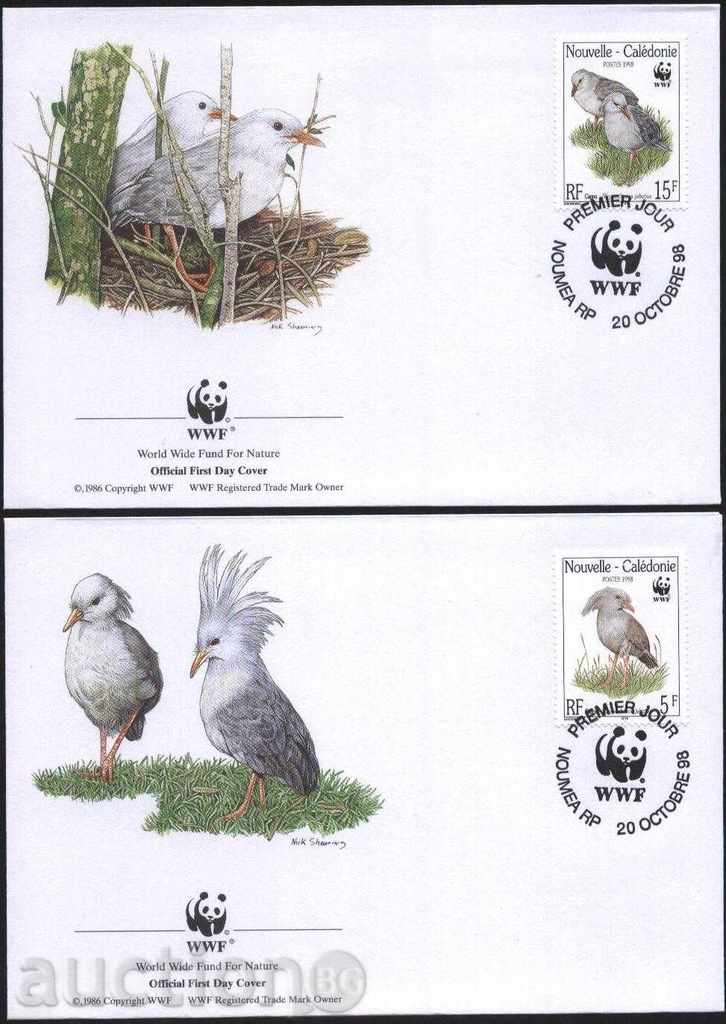 Auction Enfant Birds WWF Birds 1998 from New Caledonia Auction Enfant Birds WWF Birds 1998 from New Caledonia