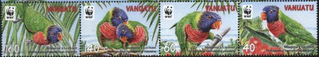 Calificativele curate WWF Păsări Papagalii 2011 de către Vanuatu