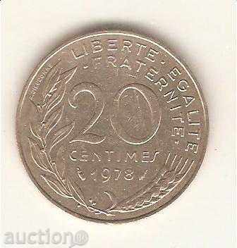 + Γαλλία 20 centimes 1978