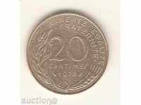 + Γαλλία 20 centimes 1978