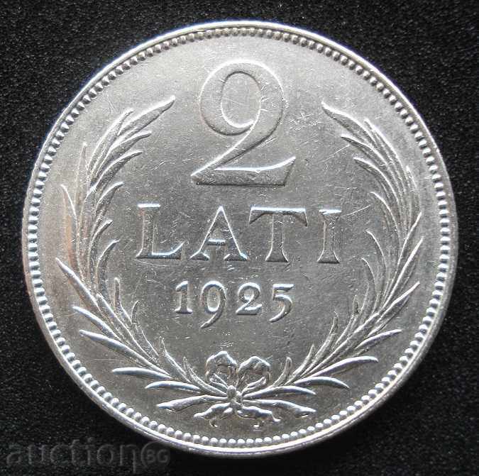 (¯`'•.¸   2 лати 1925  ЛАТВИЯ    ¸.•'´¯)