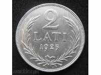 (¯`'•.¸   2 лати 1925  ЛАТВИЯ    ¸.•'´¯)