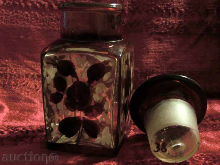 Auction UNIQUE OLIVE CRISTAL OLD BOTTLE - XIX. Auction UNIQUE OLIVE CRISTAL OLD BOTTLE - XIX.