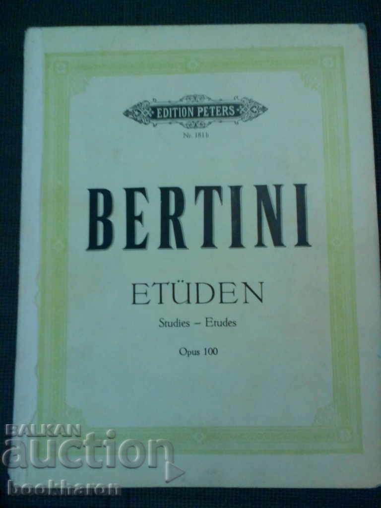 Bertoni: Etud opus 100