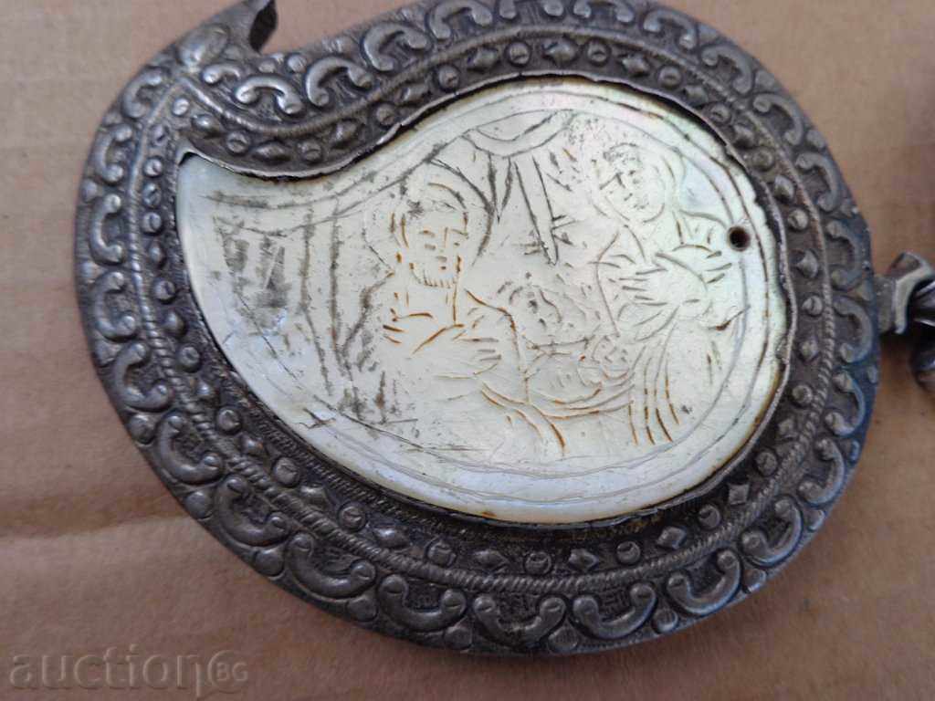 Revival Silver Pafti Mother of Pearl Silver Religious with price 899.00 BGN | € 459.65