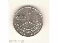 + Belgium 1 franc 1990 French legend