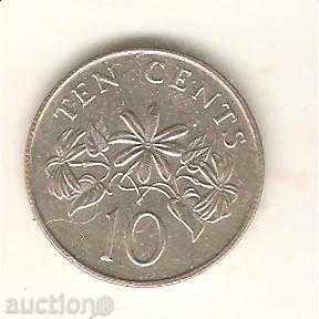 + Singapore 10 cents 1986
