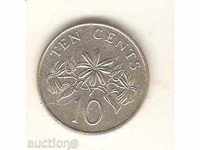 +Сингапур  10  цента  1986 г.